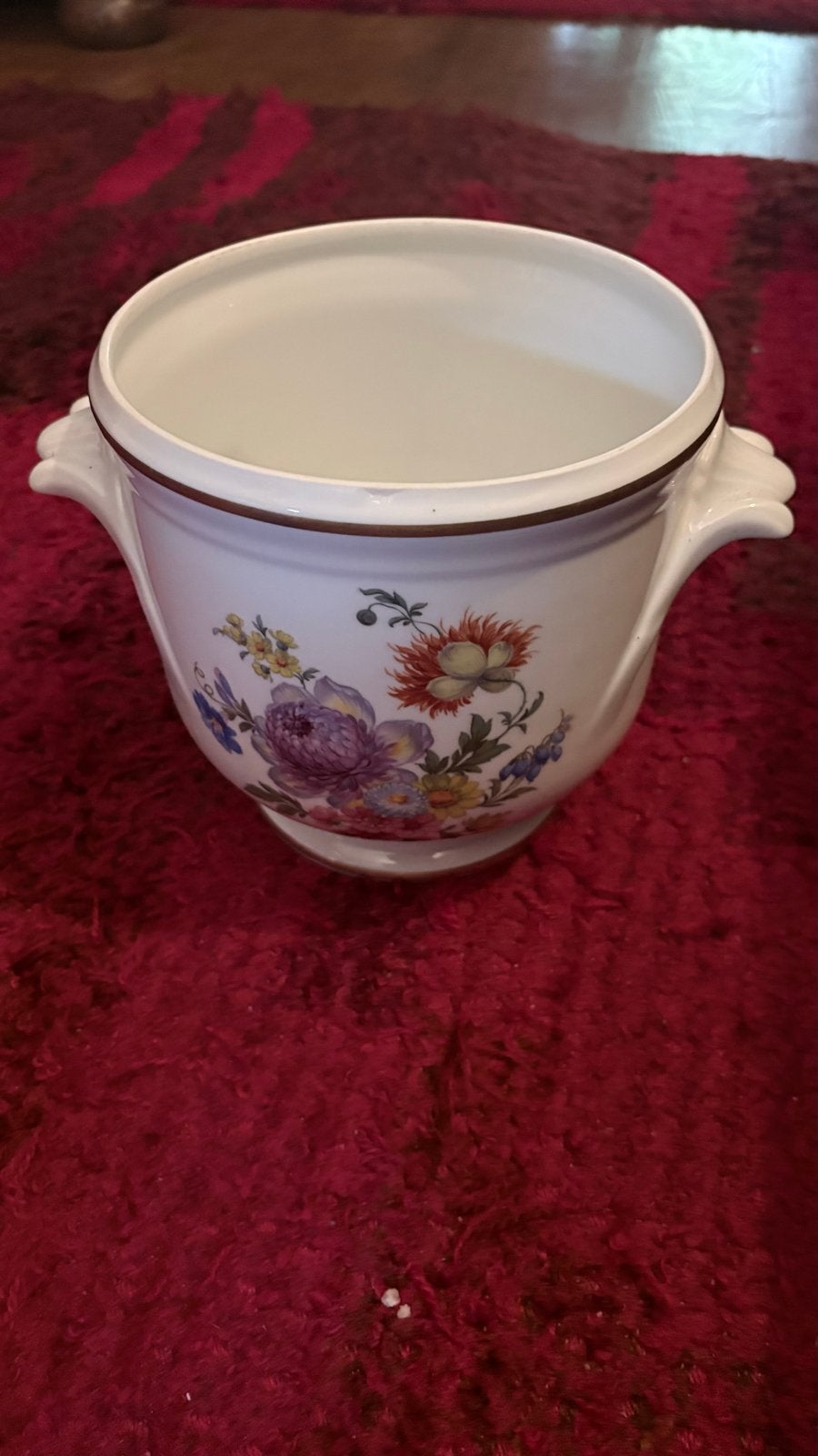 Vintage Bloempot met Bloemmotief, Antiek en Kunst, Ophalen of Verzenden