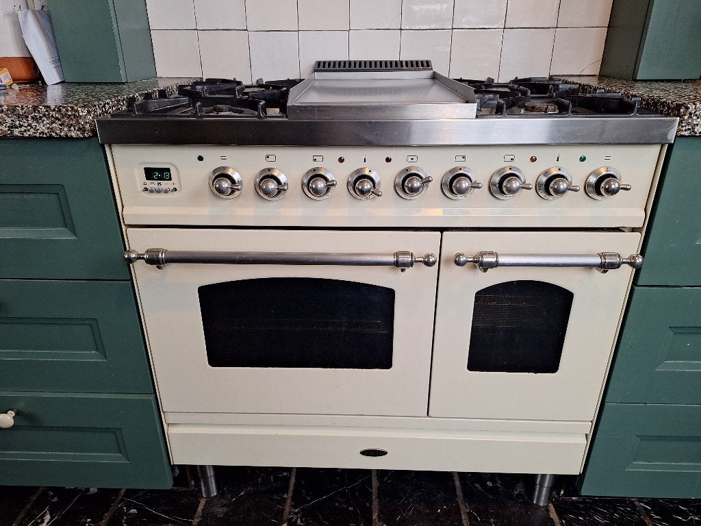 Boretti 5-pits gasfornuis met 2 electrische ovens, Witgoed en Apparatuur, Fornuizen, Gebruikt, 60 cm of meer, Ophalen of Verzenden