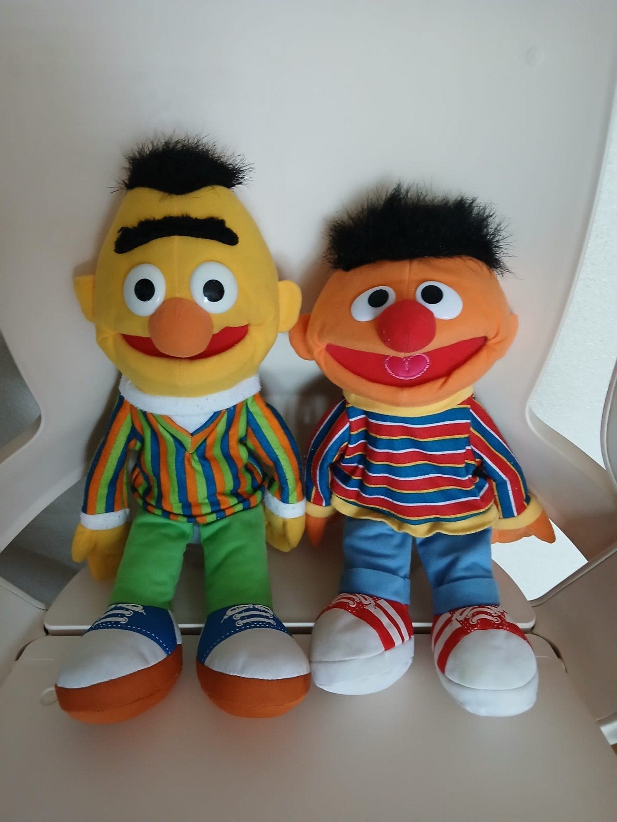 Sesamstraat Handpoppen Ernie en Bert Merk:Sesamstraat ., Ophalen of Verzenden, Zo goed als nieuw, Overige typen, Middelgroot (20 tot 80 cm)