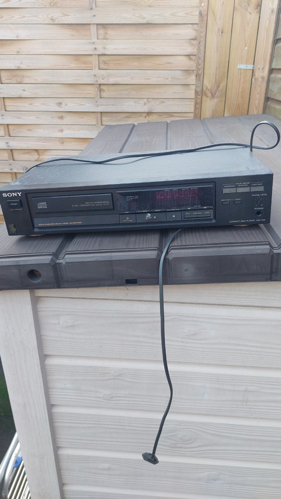 Sony Compact Disc Speler CDP-210, Audio, Tv en Foto, Cd-spelers, Gebruikt, Sony, Ophalen of Verzenden