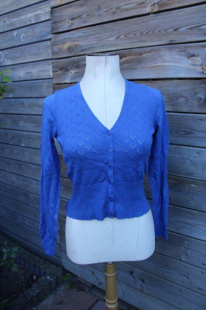 Vest blauw King Louie mt S Vaste prijs, Blauw, Ophalen of Verzenden, Zo goed als nieuw, King Louie