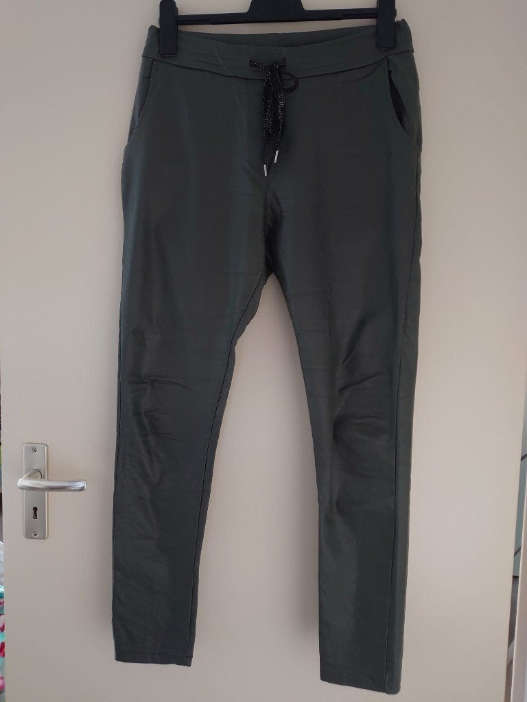 tregging letherlook maat L, Overige kleuren, Verzenden, Maat 42/44 (L), Zo goed als nieuw