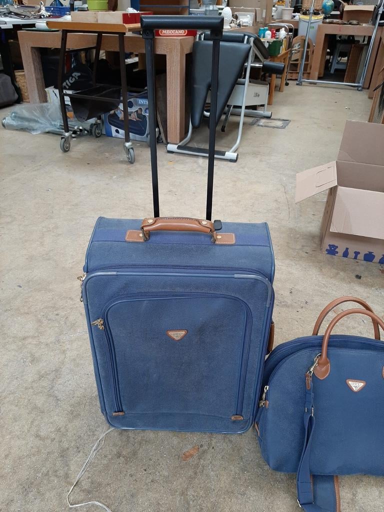 Jump Uppsala Handbagage Trolley Set, 40 tot 60 cm, Wieltjes, 20 tot 30 cm, Blauw