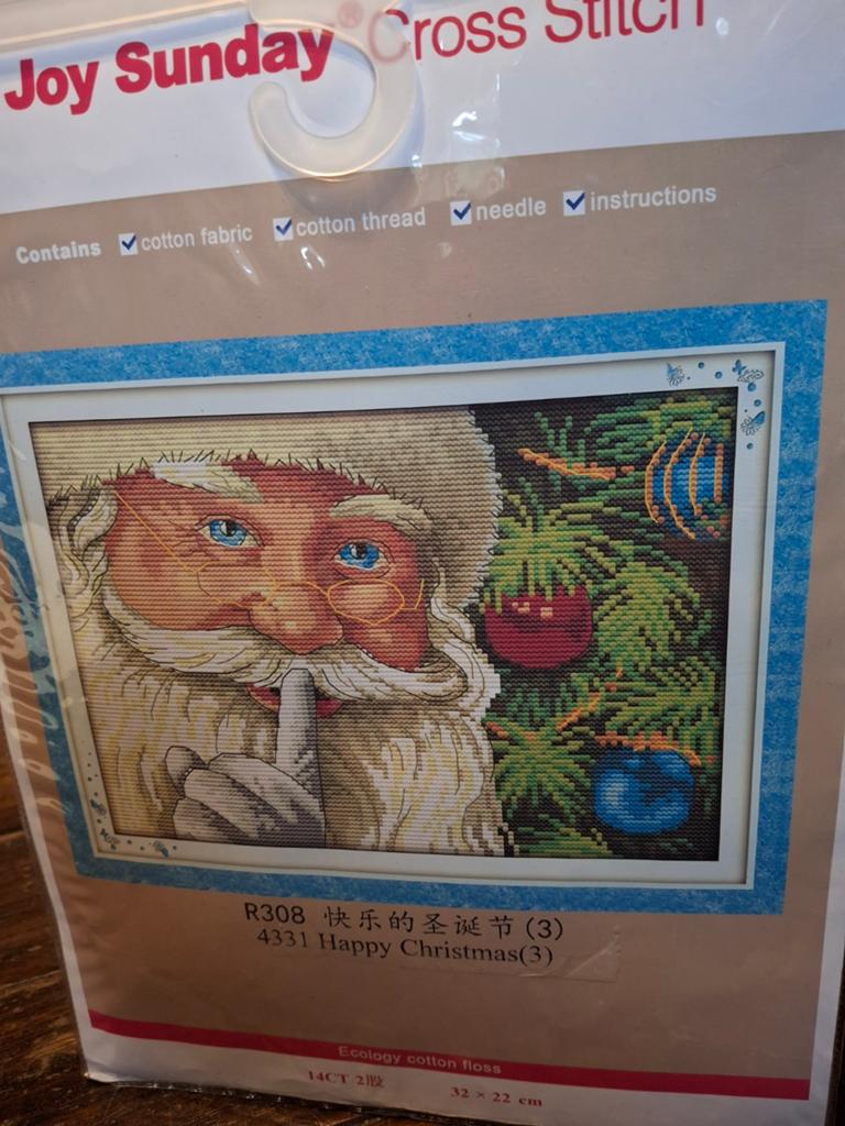 Kerstman, Hobby en Vrije tijd, Ophalen of Verzenden, Nieuw, Borduurpakket