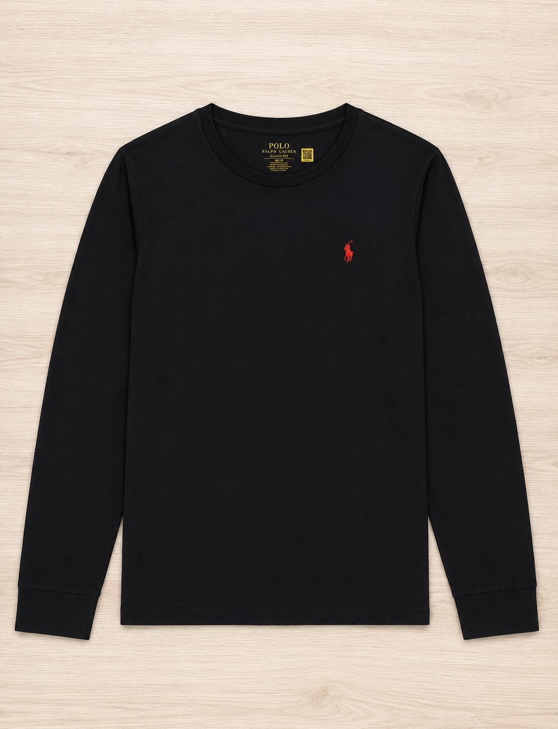 Ralph lauren longsleeve, Ophalen, Nieuw, Maat 48/50 (M), Zwart