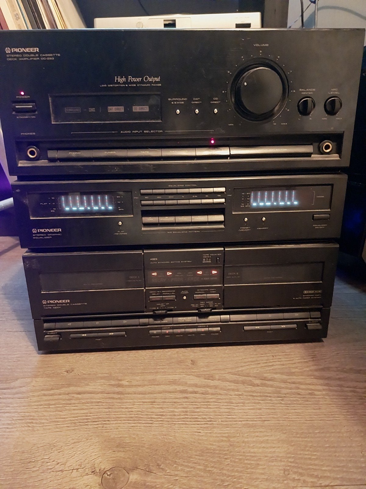 Pioneer Stereoset met Equalizer en Dubbel Cassettedeck, Audio, Tv en Foto, Ophalen, Cassettedeck, Losse componenten, Zo goed als nieuw