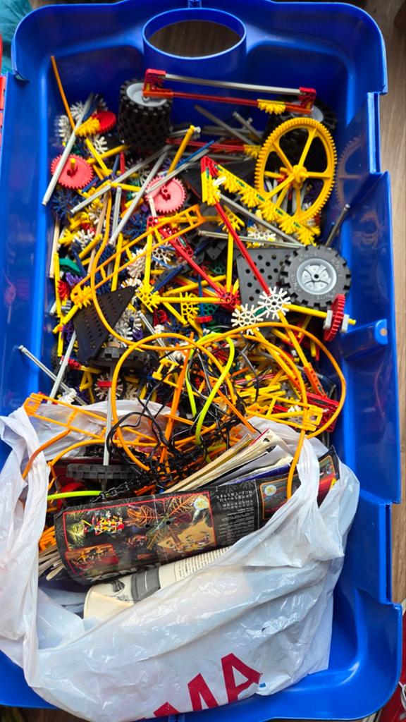 Grote partij K'nex met handleidingen en motor, Ophalen of Verzenden, Gebruikt, K'nex