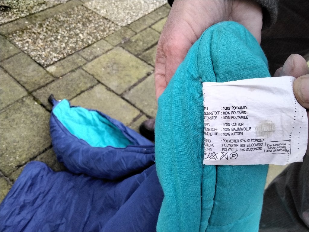 Slaapzak, Ophalen, Zo goed als nieuw