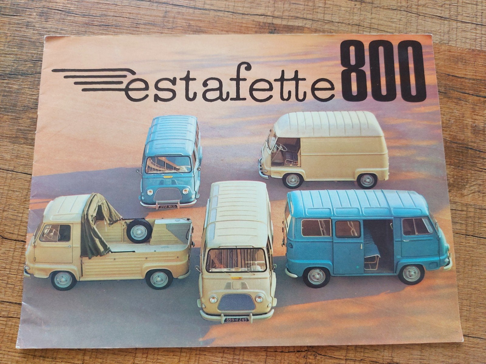 Leuke Renault Estafette 800 bus folder NL, Ophalen of Verzenden, Zo goed als nieuw, Renault