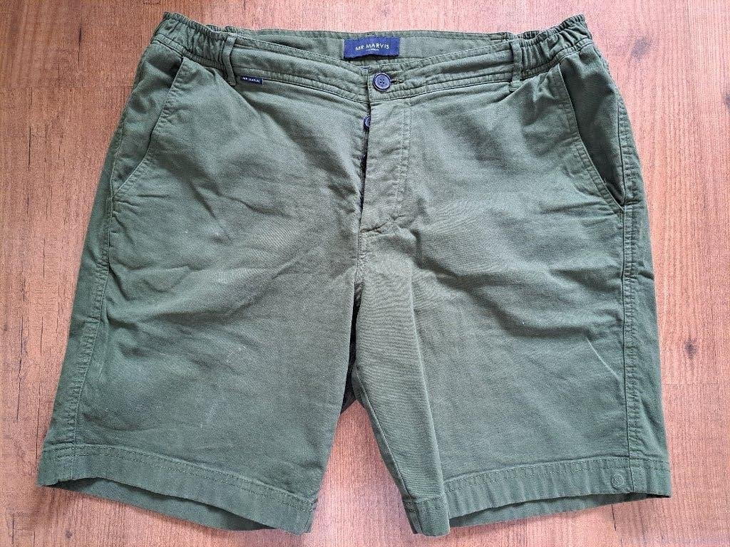 Mr Marvis short 'The Estates', ZGAN, groen, maat XL, Kleding | Heren, Maat 56/58 (XL), Ophalen of Verzenden, Zo goed als nieuw