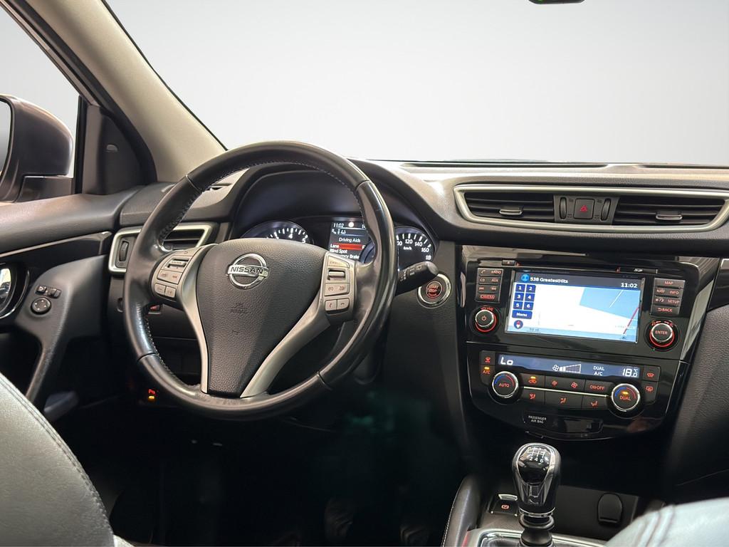 Nissan Qashqai 1.2 Tekna Clima|360Camera|Pano|BlindSpot, Voorwielaandrijving, Gebruikt, Euro 6, 4 cilinders