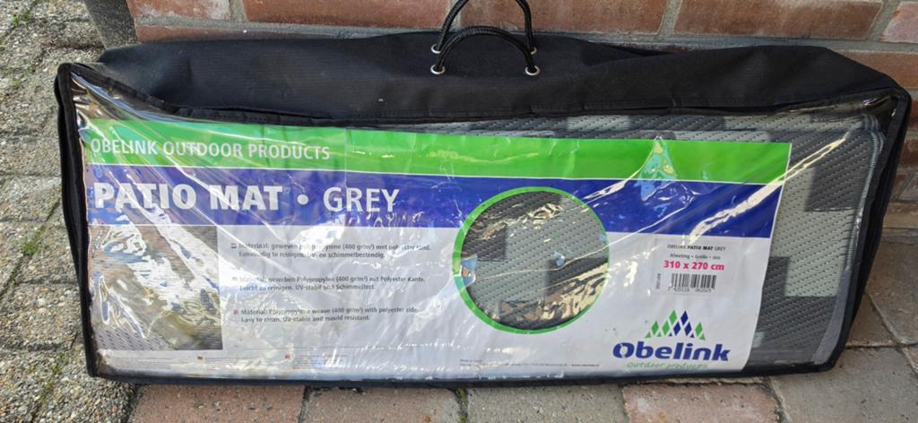 Obelink Patio Mat Grijs 310x270 cm - Nieuw, Ophalen, Nieuw