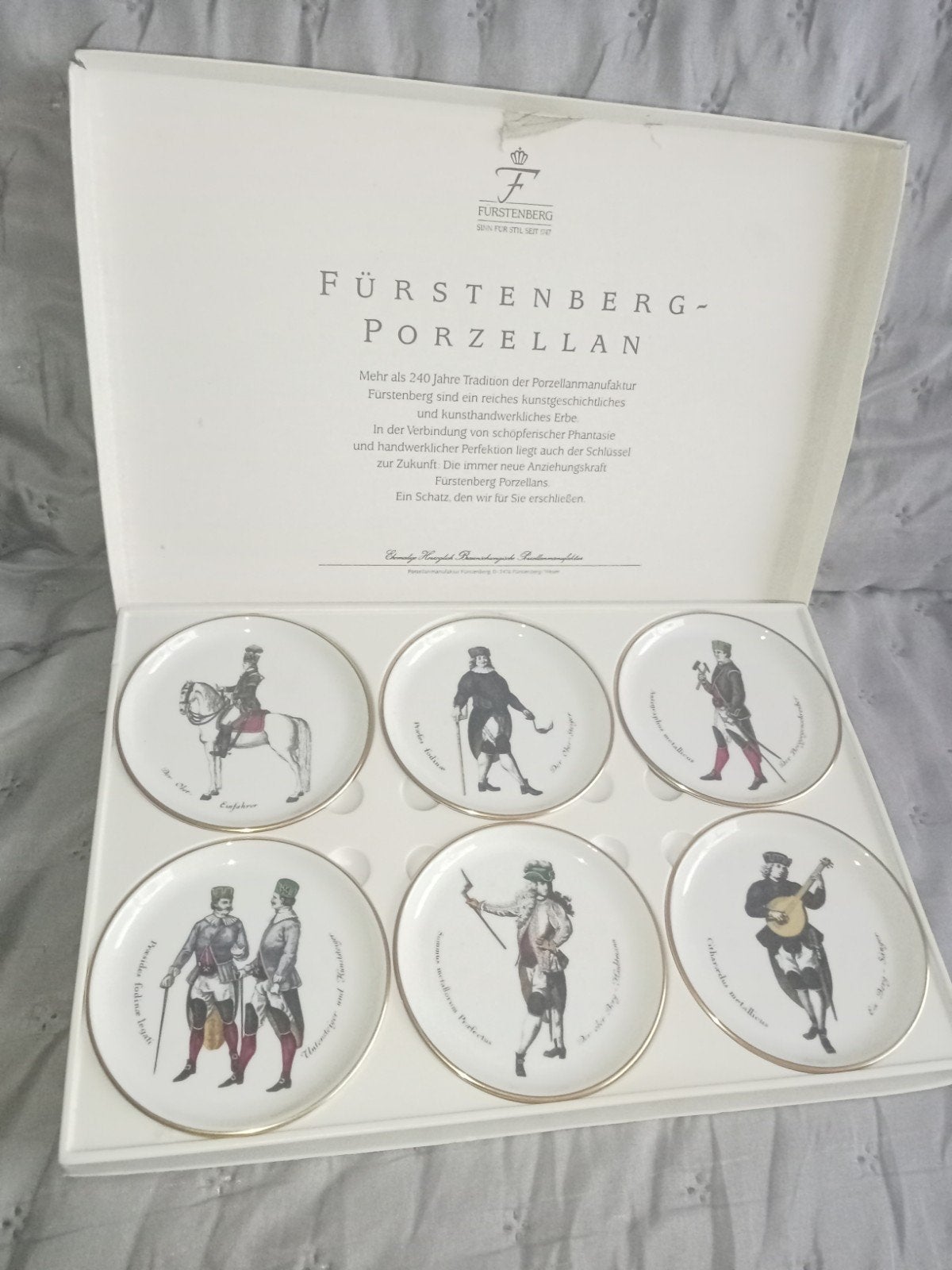 6-delige Fürstenberg Porzellan minitellerset, Ophalen of Verzenden