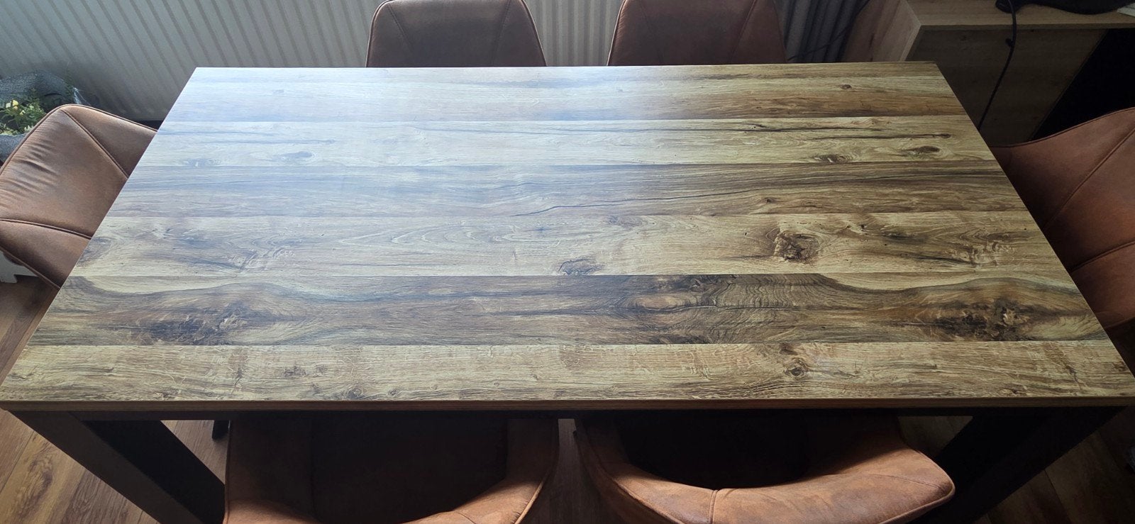 Eettafel, Huis en Inrichting, Tafels | Eettafels, Ophalen, 50 tot 100 cm, Zo goed als nieuw, 150 tot 200 cm