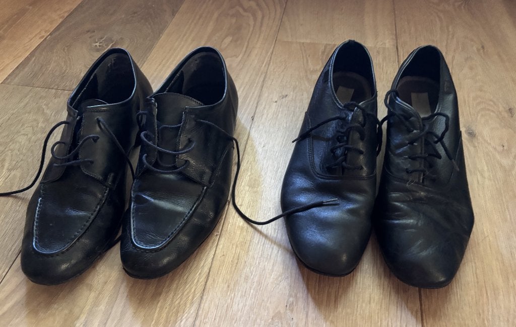 Dansschoenen heren, ballroom en latin, mt 43, Ophalen of Verzenden, Gebruikt, Schoenen