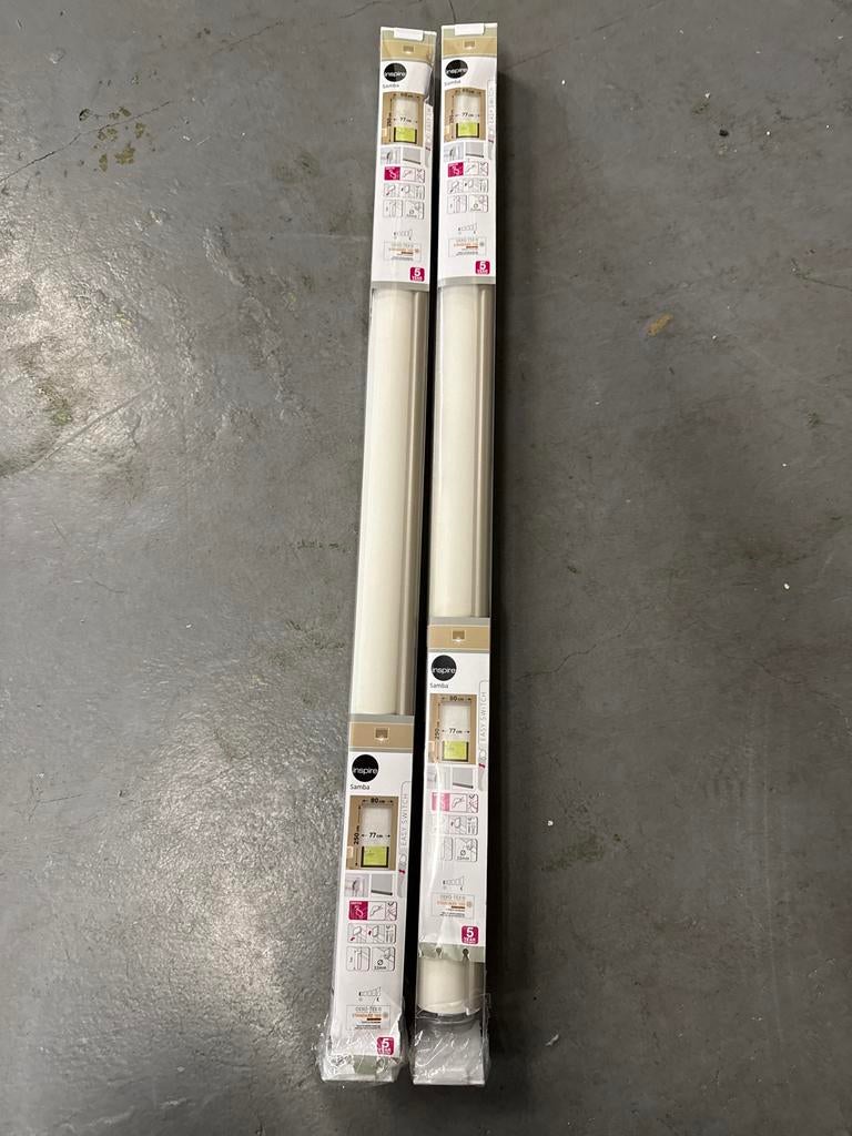 2x Inspire Samba Jaloezieën 250cm lang, 77/80cm breed, Huis en Inrichting, Stoffering | Gordijnen en Lamellen, 200 cm of meer