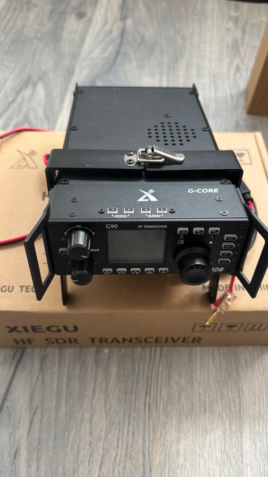 XIEGU G90 HF SDR Transceiver met accessoires, Telecommunicatie, Ophalen, Zo goed als nieuw, Zender en Ontvanger