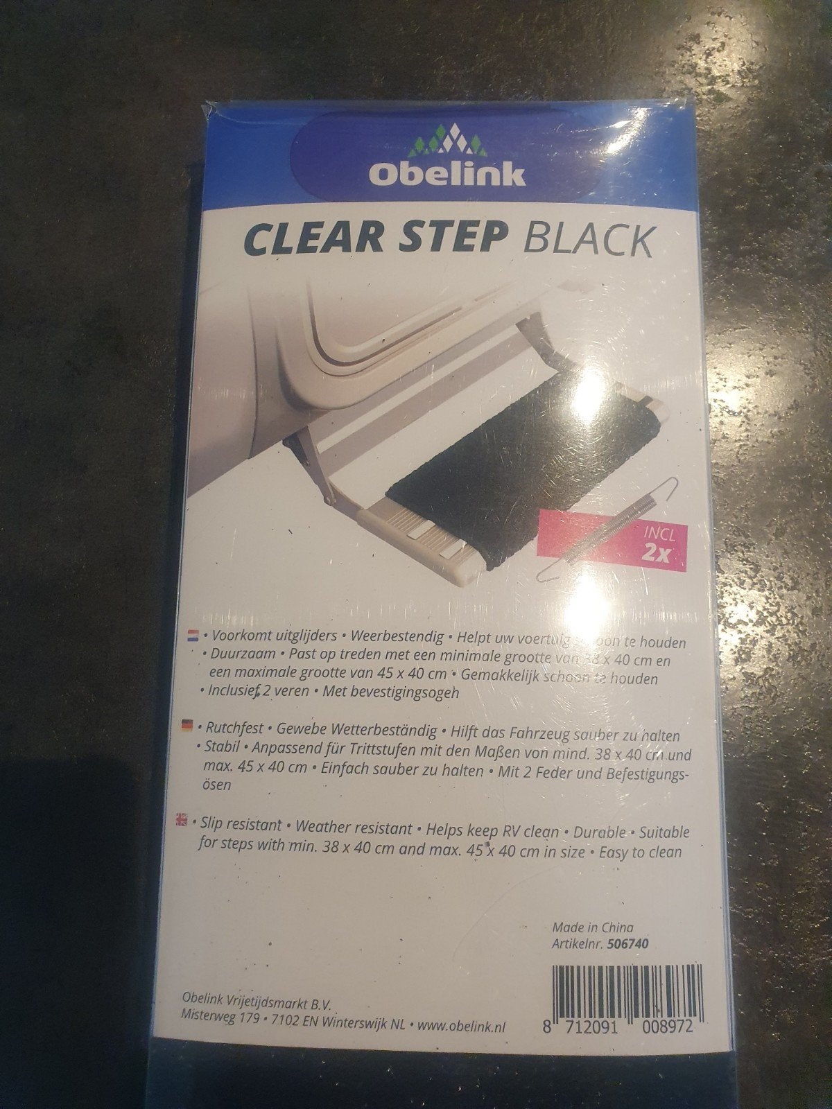 Obelink Clear Step Black - Antislipmat voor trede

Obelink C, Ophalen of Verzenden, Nieuw
