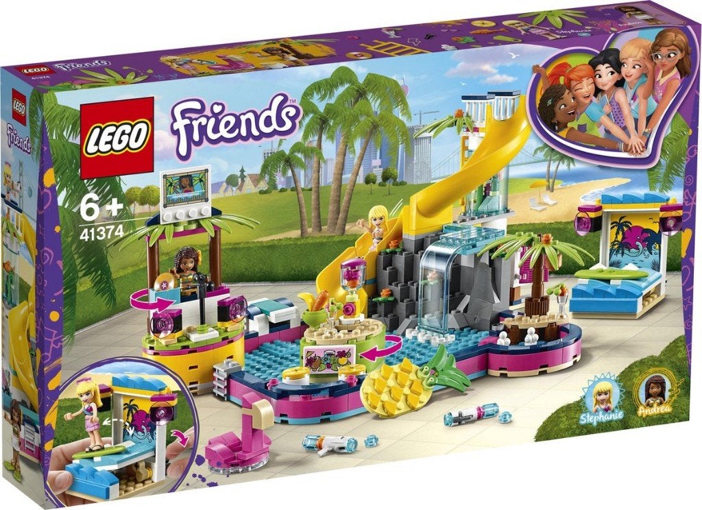 Lego Friends Andrea’s Pool Party (41374) NIEUW, Nieuw, Friends, Ophalen of Verzenden, Complete set