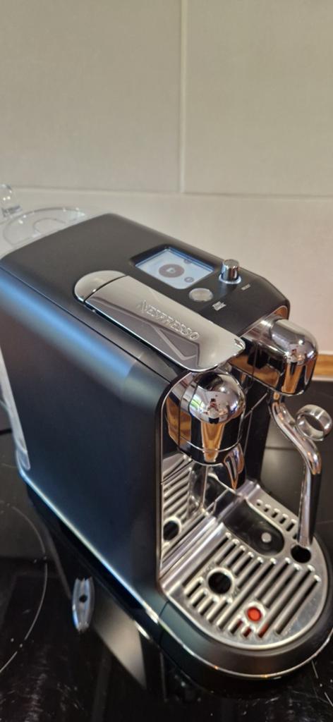 Sage zwart chrome Creatista plus, Witgoed en Apparatuur, Koffiezetapparaten, Ophalen, Koffiepads en cups, Gebruikt, Koffiemachine