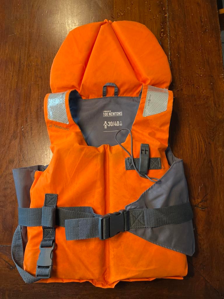 Tribord reddingsvest 100 Newton 30-40 kg, Ophalen of Verzenden, Gebruikt
