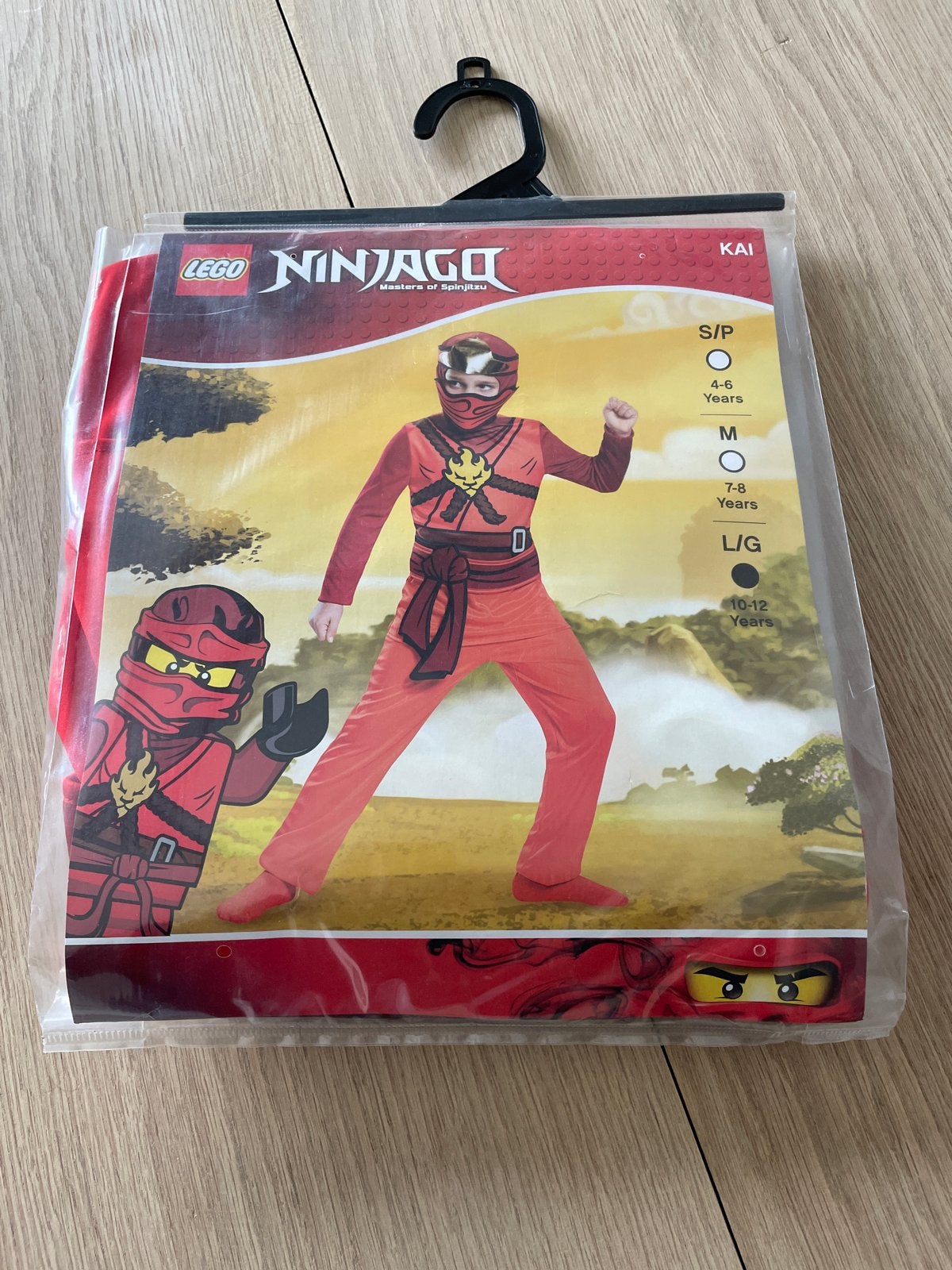 Lego Ninjago Kai kostuum (maat M, 7-8 jaar), Ophalen, Nieuw, 122 t/m 128, Jongen