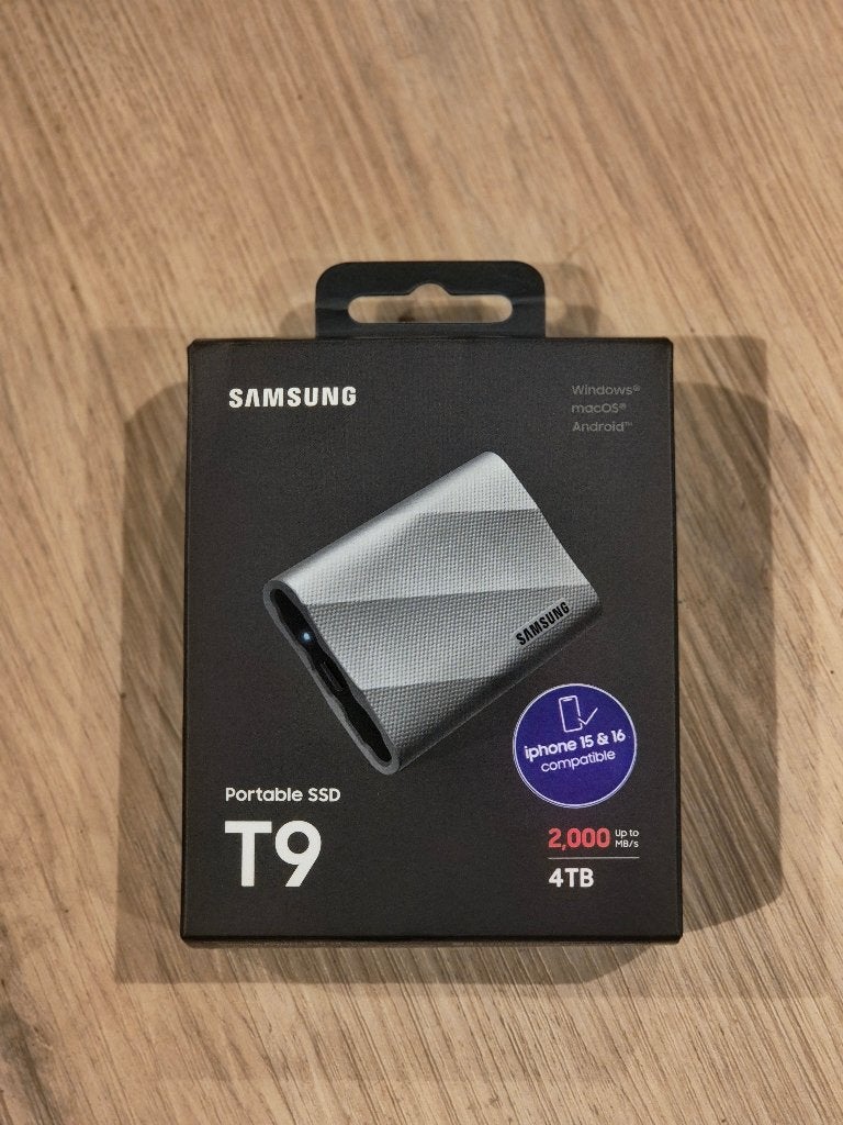 Samsung Portable SSD T9 4TB - Externe SSD, Computers en Software, Harde schijven, Server, SSD, Nieuw, Ophalen of Verzenden