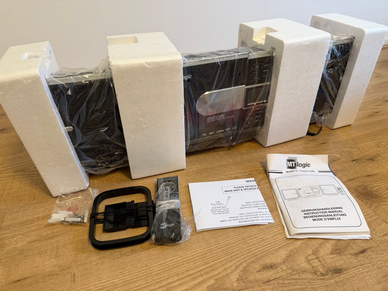 MT Logic TXCD-1535 Stereoset in Doos!, Ophalen, Zo goed als nieuw, Speakers, Overige merken