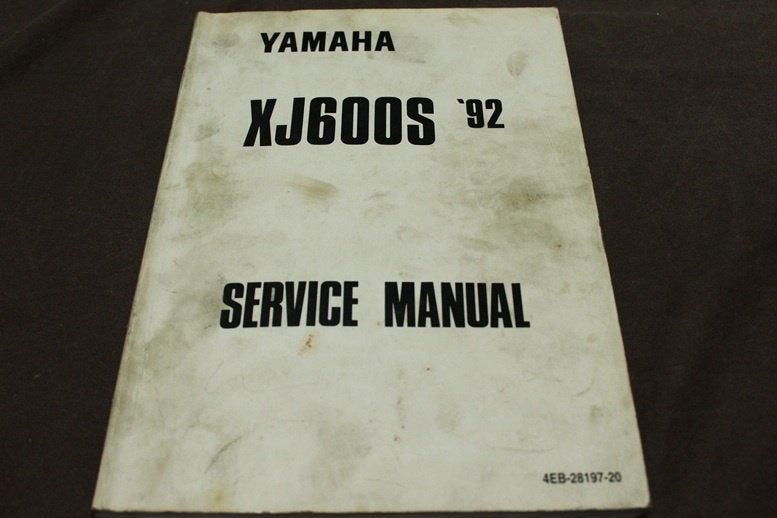 Yamaha XJ600S 1992 motorcycle service manual XJ 600S, Ophalen of Verzenden, Yamaha