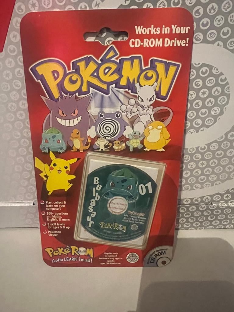 Pokémon Poke Rom CD rom Drive Bulbasaur, 1 speler, Ophalen of Verzenden, Zo goed als nieuw, Vanaf 3 jaar