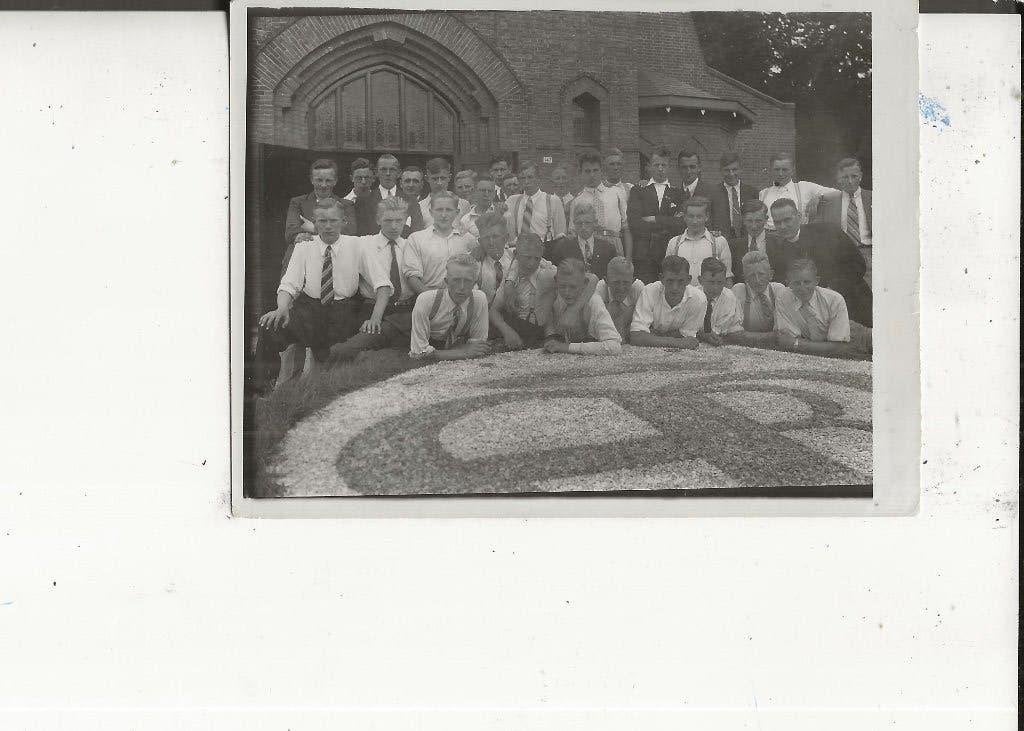Westland Onbekend Groep mannen op Retraite?? Foto, Ophalen of Verzenden, 1920 tot 1940, Ongelopen, Zuid-Holland