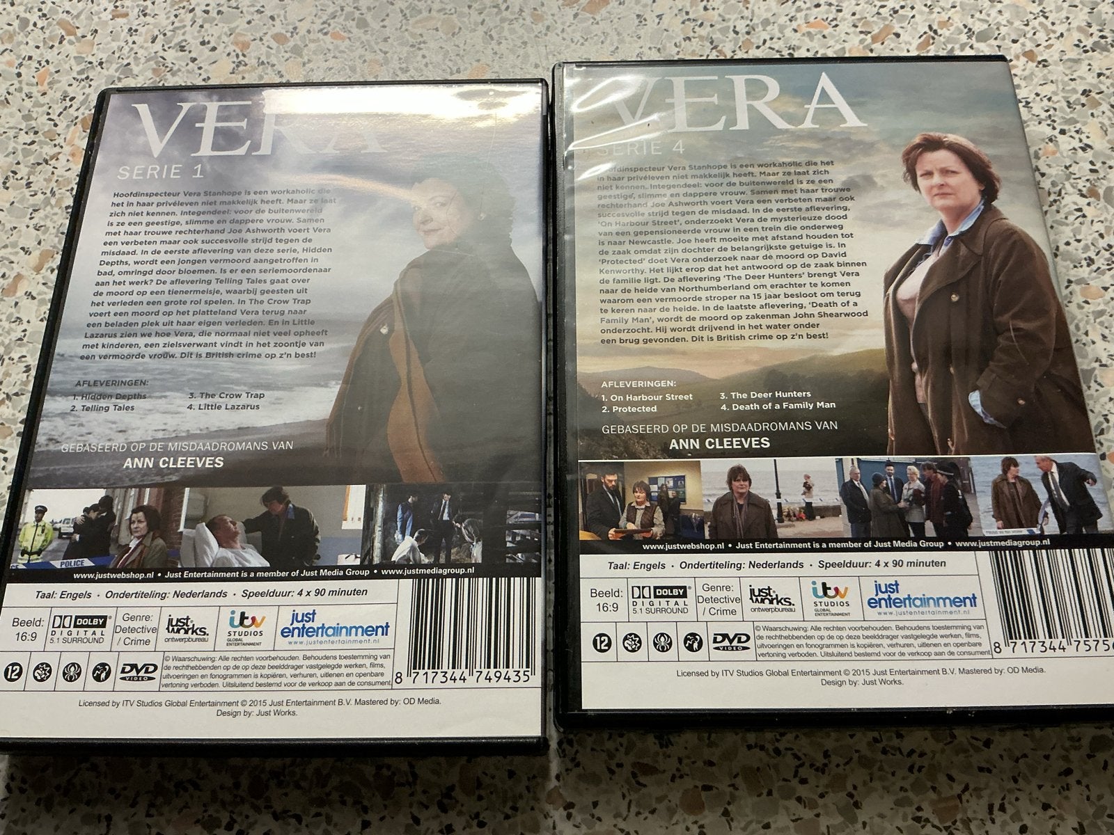 Vera - Seizoen 1 & 4 DVD Boxset, Cd's en Dvd's, Engels, Seizoen 1, Misdaad, Nederlands