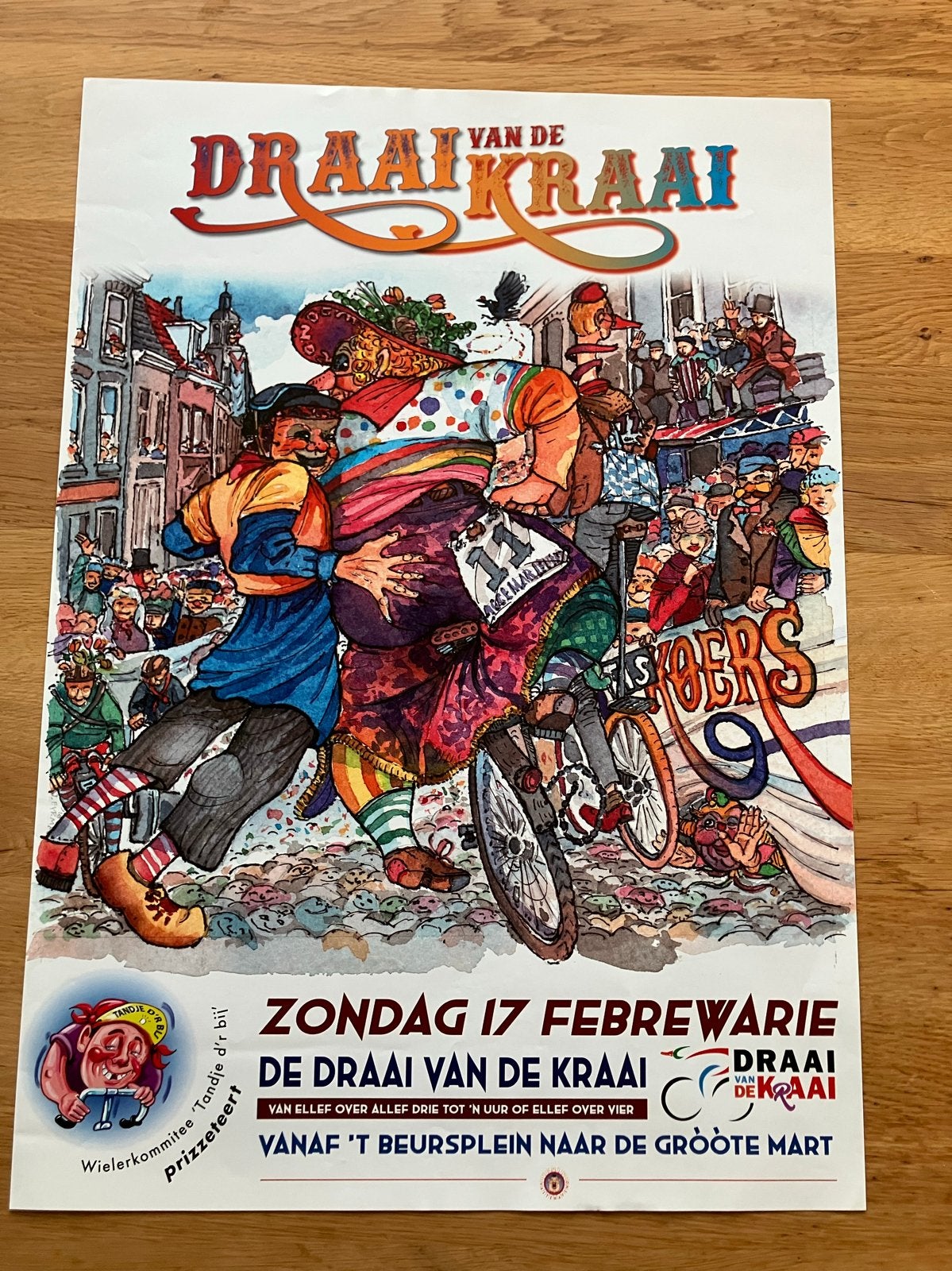 Vastenavend poster Draai van de Kraai 2019, Ophalen, A1 t/m A3