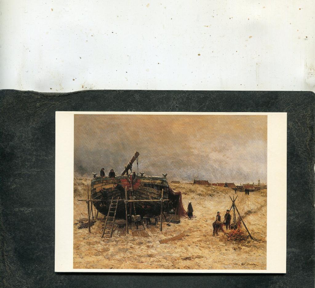 Ansicht H.W. Mesdag - Winter aan het strand te Scheveningen, Verzenden, 1980 tot heden, Ongelopen