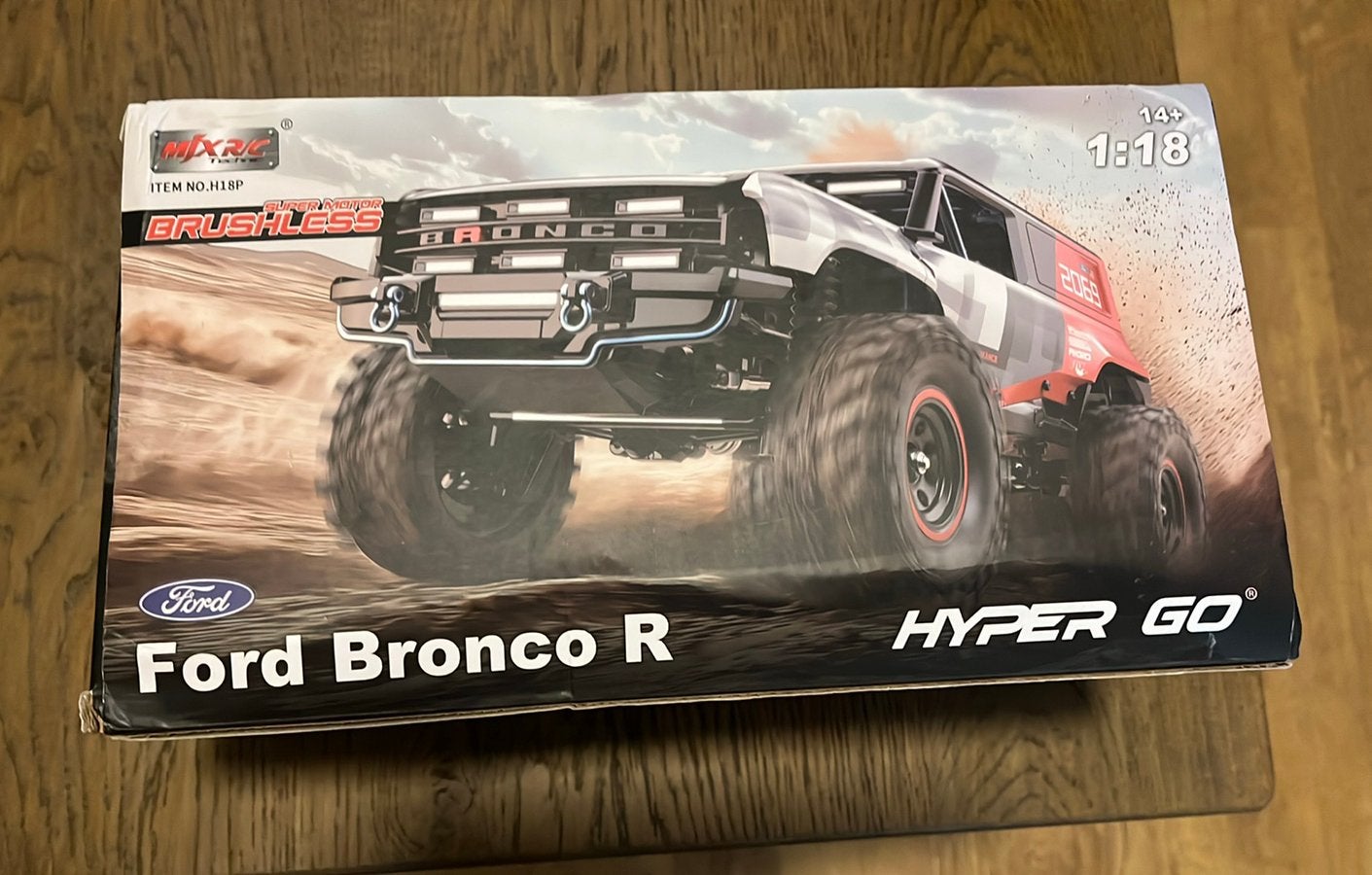 Nieuwe mjx hyper go H18P ford bronco rc crawler 1:18 2x accu, Auto, Groter dan 1:32, Nieuw, Ophalen
