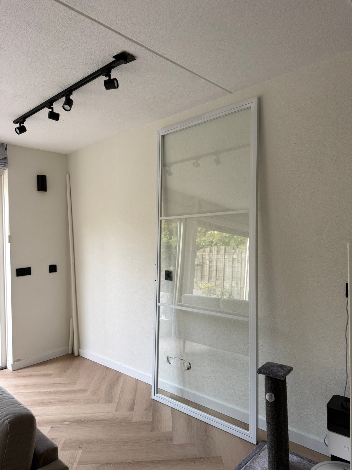 PERTURA 2600 - WHITE STEEL SLIDING DOOR, 215 cm of meer, Binnendeur, Nieuw, Schuifdeur