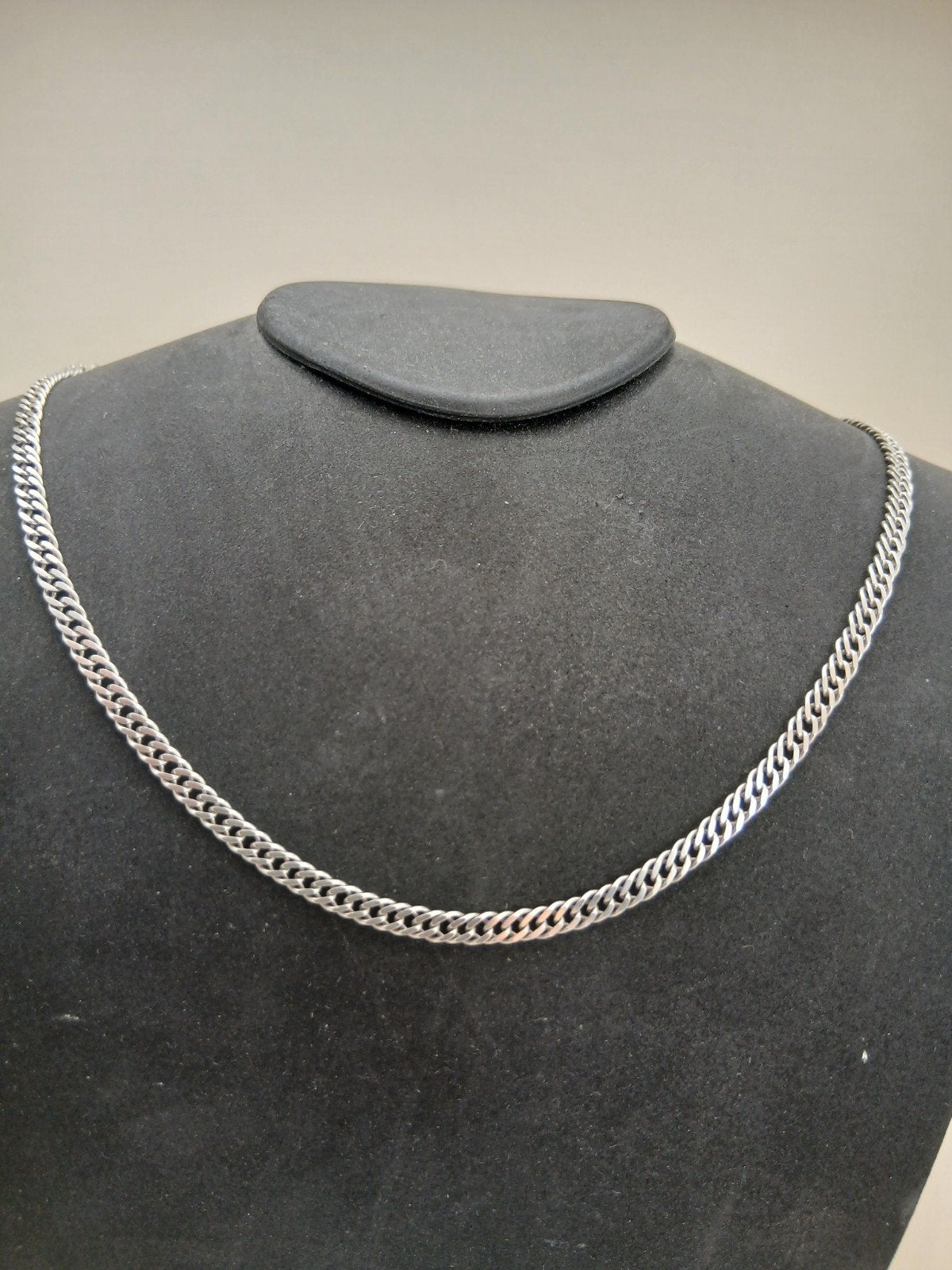 Zilveren Platte Gourmet Ketting 4mm - 50cm - 925 Zilver, Ophalen of Verzenden