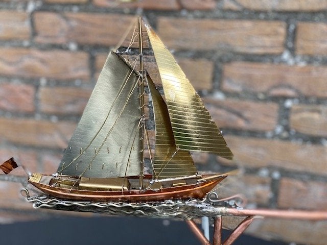 Prachtige Windwijzer model( zeilschip) in 3D handgemaakt, Ophalen of Verzenden, Nieuw