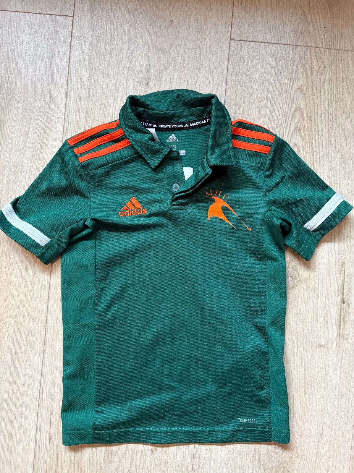 Adidas MHC Hockey Polo Shirt - Maat XS, Ophalen of Verzenden, Zo goed als nieuw, Maat 46 (S) of kleiner, Groen