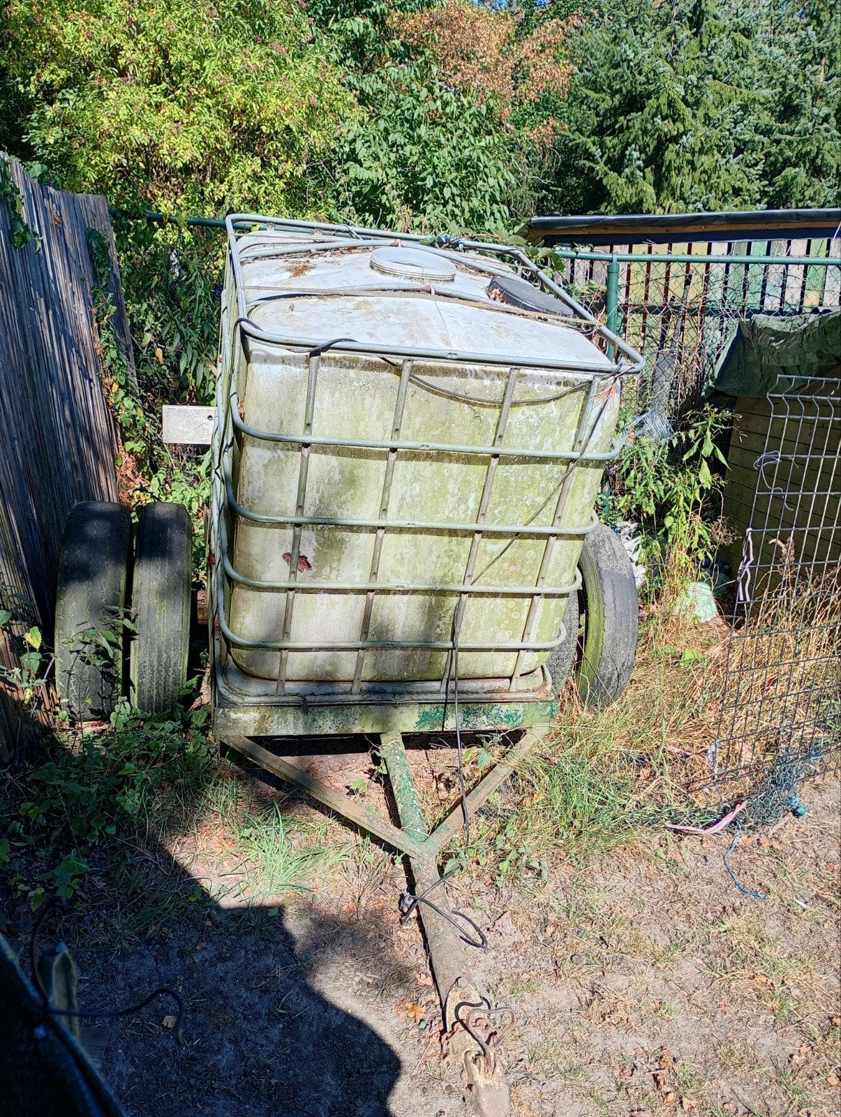 ibc tank op aanhanger, Ophalen, Gebruikt