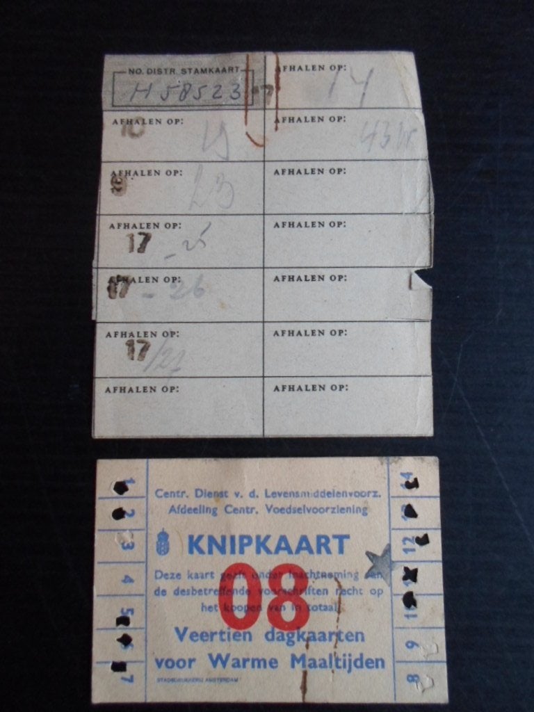 Knipkaart Centrale Voedselvoorziening, Ophalen of Verzenden, Nederland