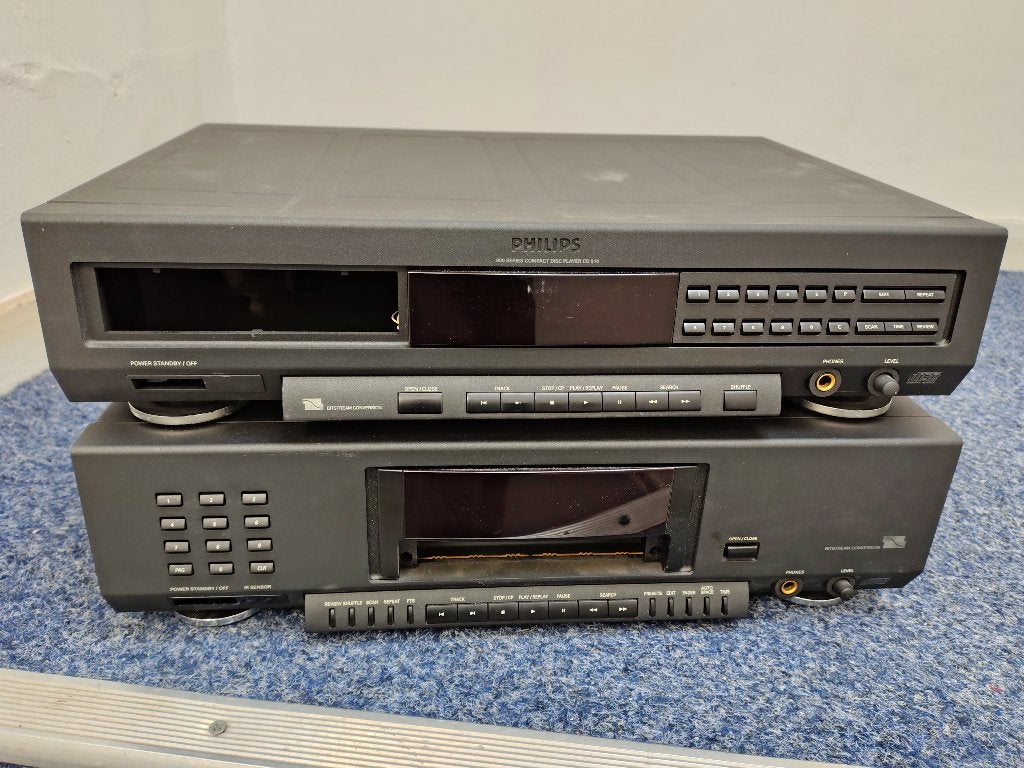 Philips CD-931 en CD-910 cd spelers voor onderdelen, Audio, Tv en Foto, Cd-spelers, Ophalen, Niet werkend, Philips