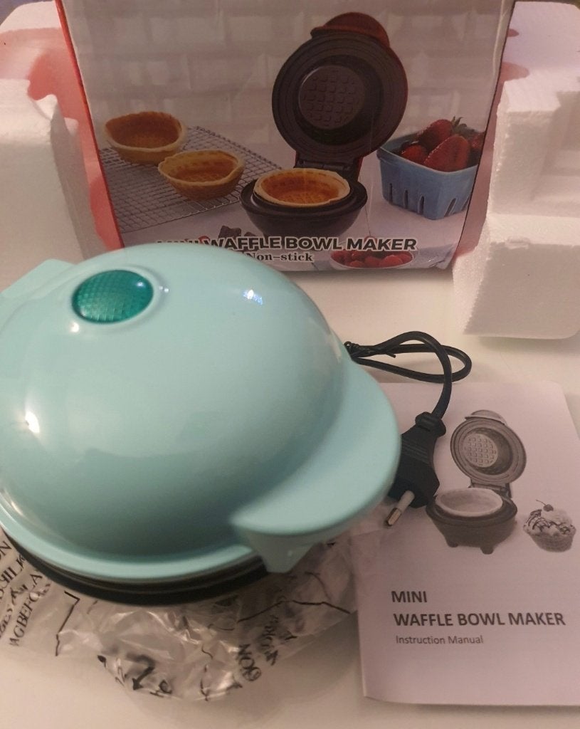 Mini Waffle Bowl Maker (Wafelbakje maker), Witgoed en Apparatuur, Ophalen of Verzenden, Nieuw