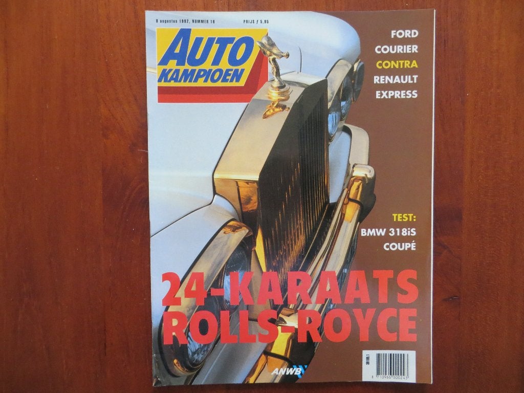 Autokampioen 16 1992 Rolls-Royce, 318iS Coupé, Fiat Topolino, Verzenden, Nieuw, BMW