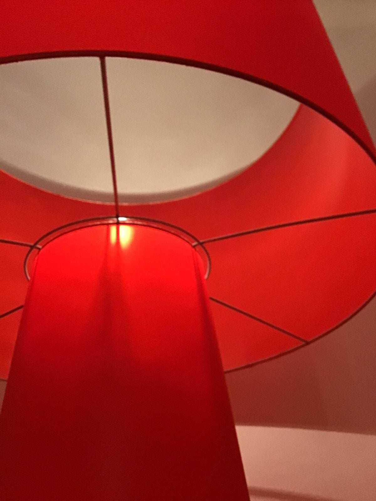 Staande lamp van Cappellini Big Shadow Rood, Ophalen, Gebruikt, 150 tot 200 cm