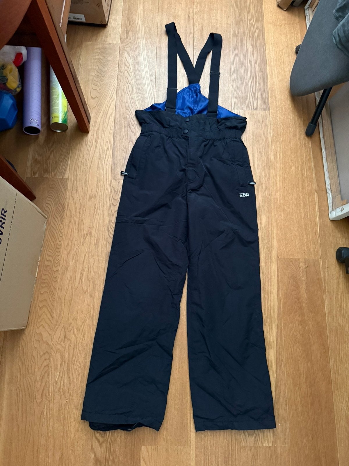 Tenson zwarte heren ski- salopette maat L, Ophalen of Verzenden, Gedragen, Maat 52/54 (L), Broek