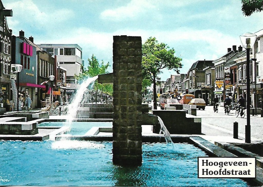 Hoogeveen- -Hoofdstraat., Verzamelen, Ophalen of Verzenden, 1980 tot heden, Gelopen, Drenthe