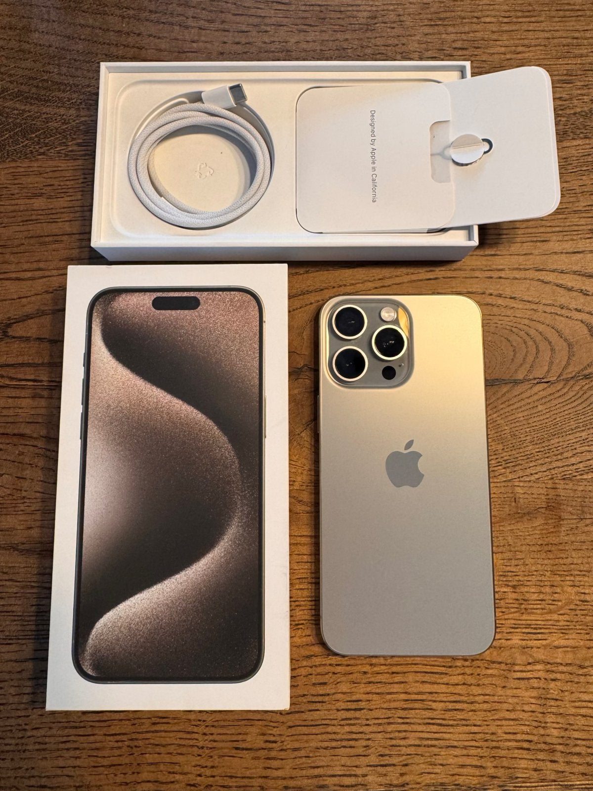 Apple iPhone 15 Pro Max 256GB Natural Titanium Perfect staat, 256 GB, IPhone 15 Pro Max, Ophalen of Verzenden, Zo goed als nieuw