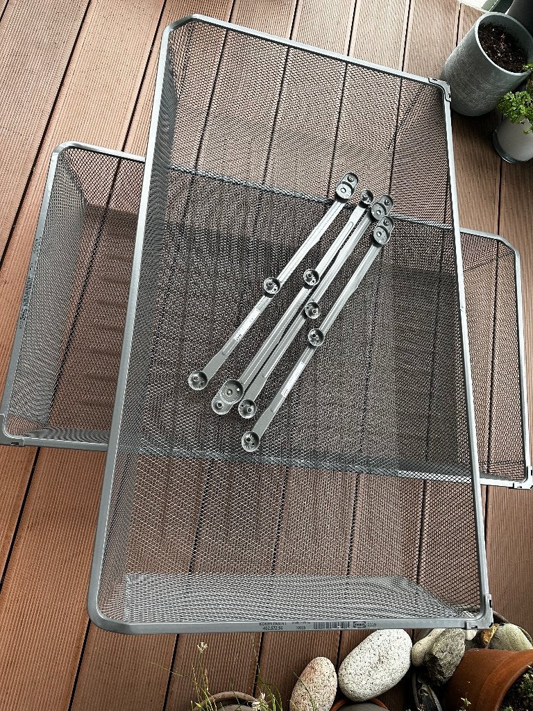 Fijndraadmand Pax kast ikea 100x58 antraciet, Ophalen, 200 cm of meer, 50 tot 100 cm, Zo goed als nieuw