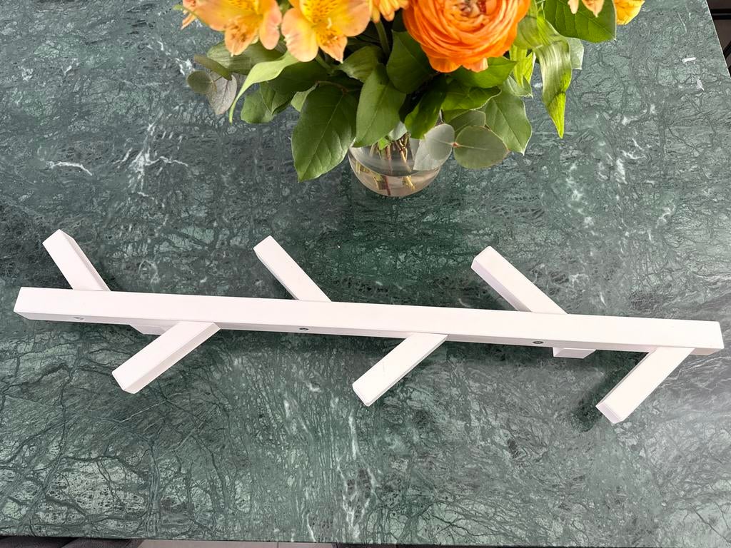 IKEA TJUSIG Kapstok wit - 78 cm, Ophalen, Gebruikt, 50 tot 100 cm, Minder dan 25 cm